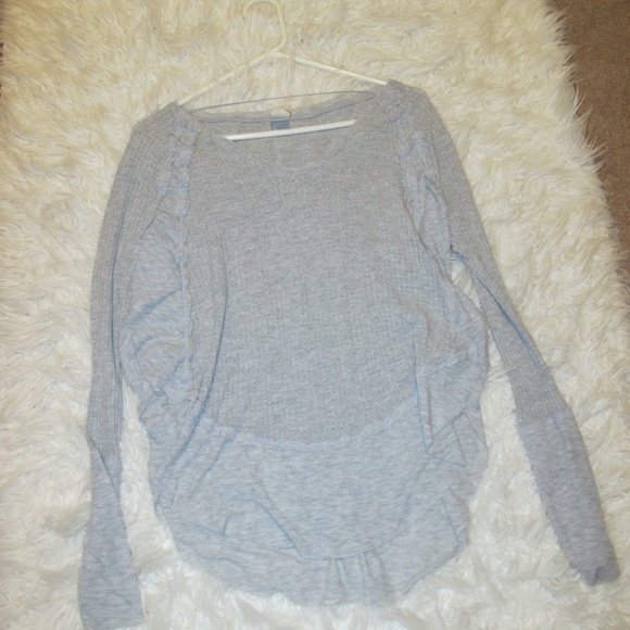🔴🔴🔴SOLD🔴🔴🔴Free people Women's Long sleeve slouchy oversized Shirt top - Picture 5 of 6